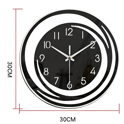 Sorana Black Acrylic Wall Clock