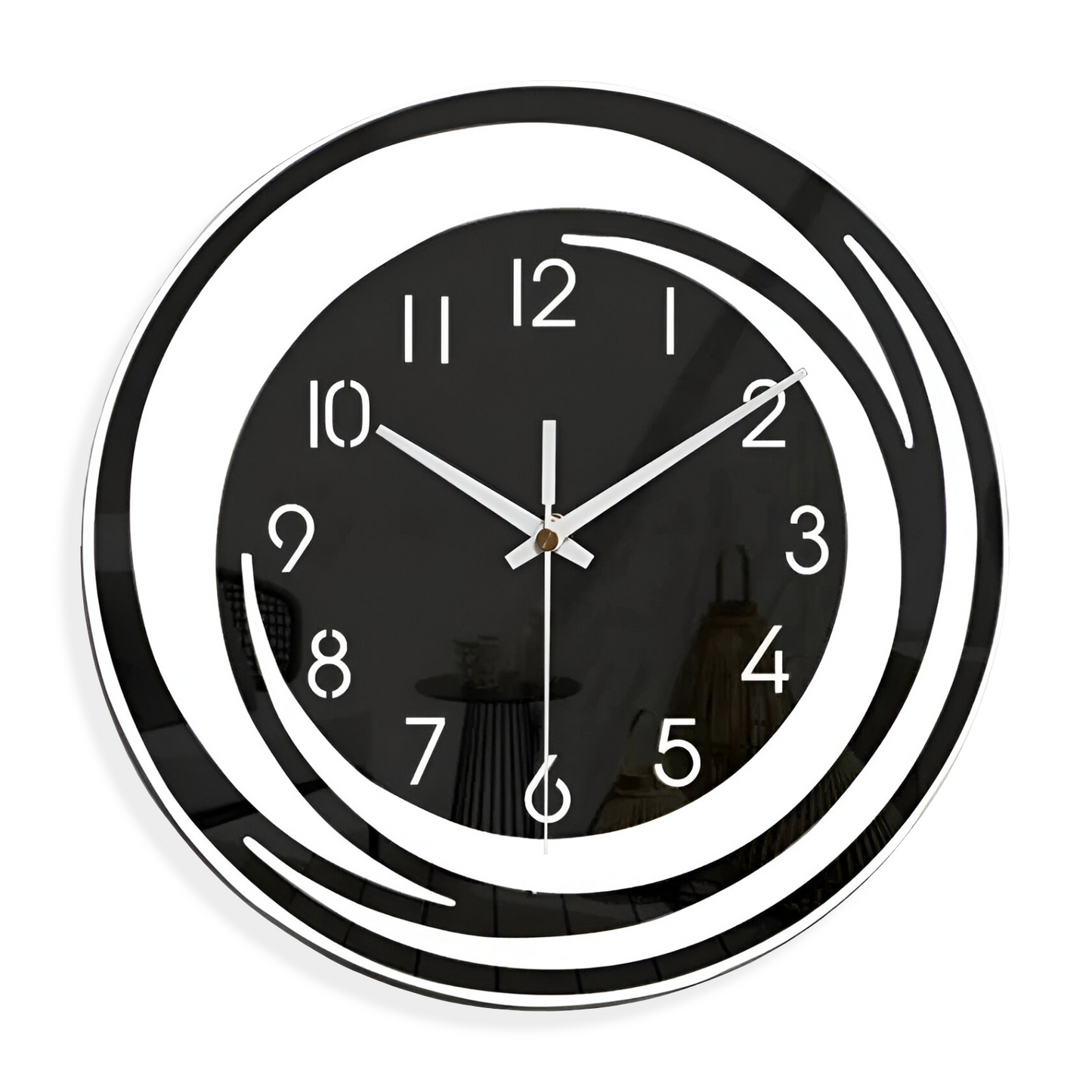 Sorana Black Acrylic Wall Clock