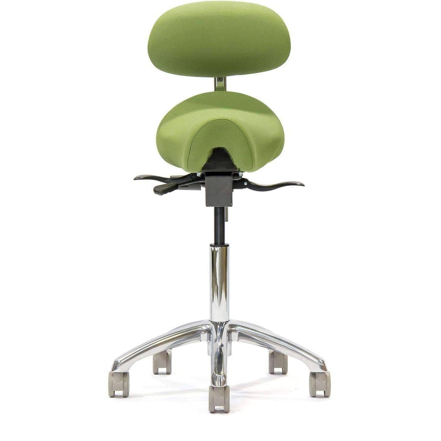 Western Saddle Seat Chair with Lumbar Back