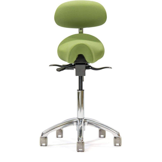 Western Saddle Seat Chair with Lumbar Back