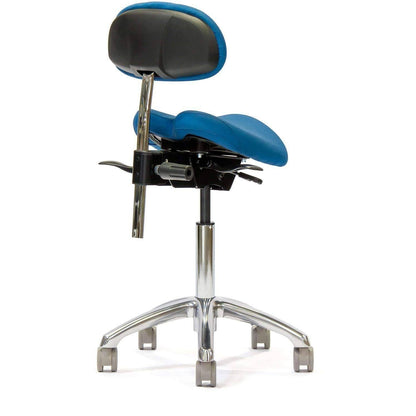 ErgoAngle Ergonomic Saddle Style Chair with Lumbar Back