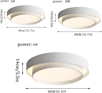 Nordic Round LED Flush Ceiling Light