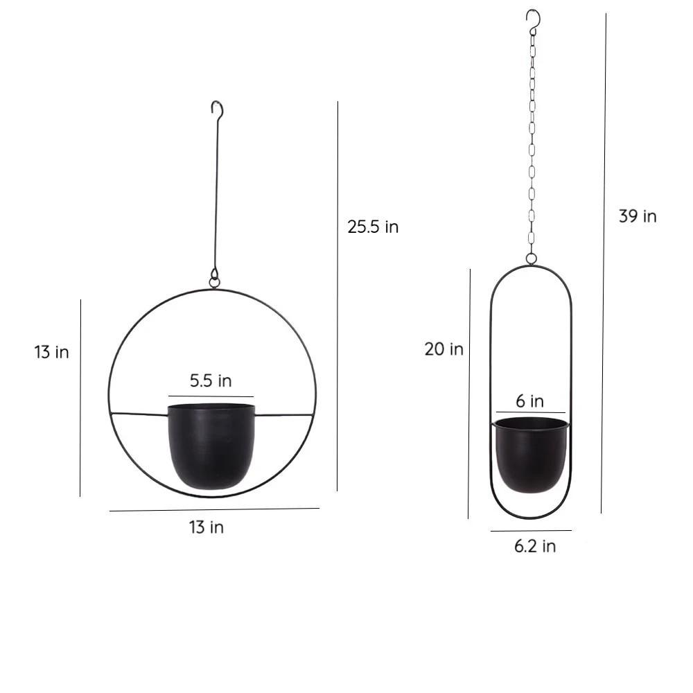 FloraFrame Iron Hanging Planter