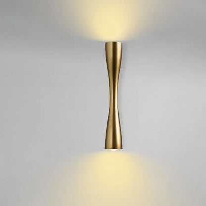 Brushed Gold Up-Down Wall Sconce