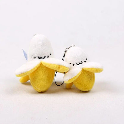 Cute Banana Plush Keychain Charm