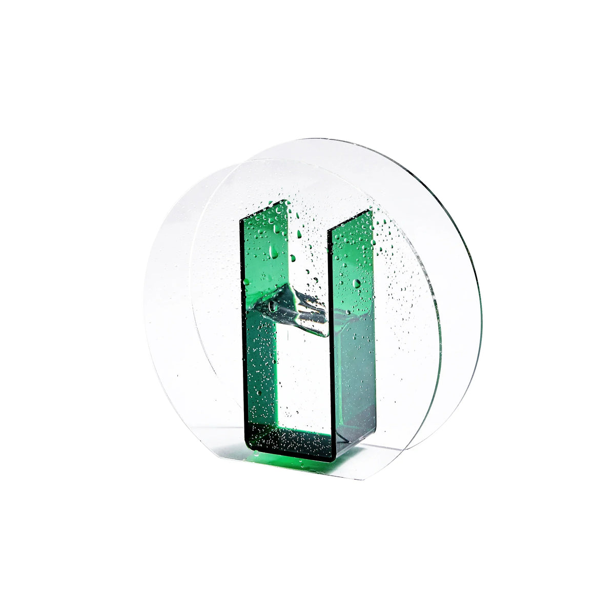 Acrylic Rainbow Geometric Tabletop Vase