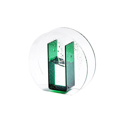 Acrylic Rainbow Geometric Tabletop Vase