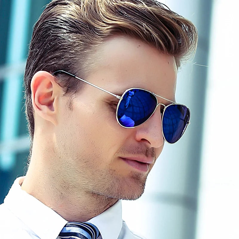 Double Bridge Aviators, UV400 Mirror Lens