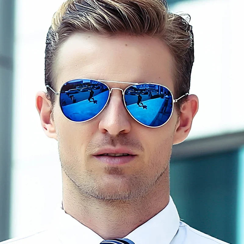 Double Bridge Aviators, UV400 Mirror Lens