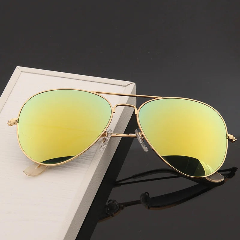Double Bridge Aviators, UV400 Mirror Lens