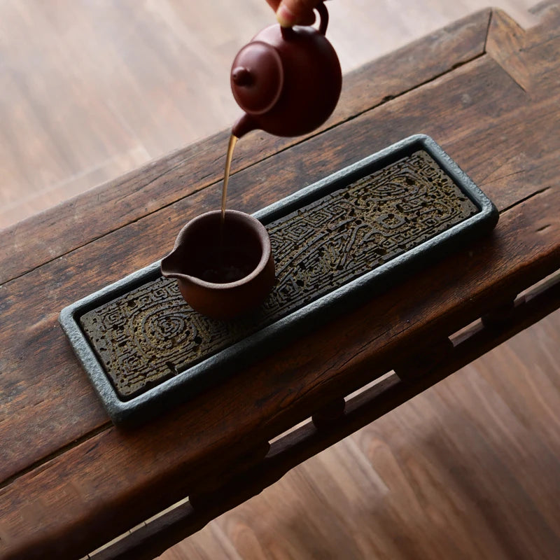 Volcanic Basalt Dragon Tea Tray
