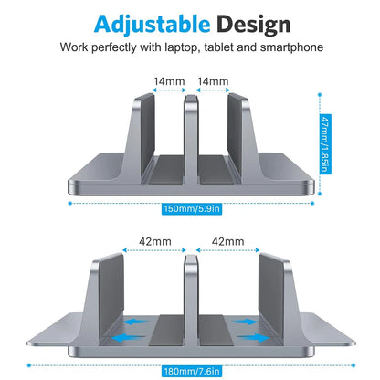 Aluminum Vertical Laptop Stand