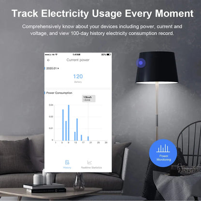 Smart Wi-Fi Plug with Power Monitor