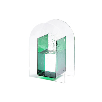 Acrylic Rainbow Geometric Tabletop Vase
