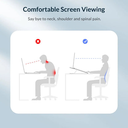 7-Angle Foldable Laptop Riser