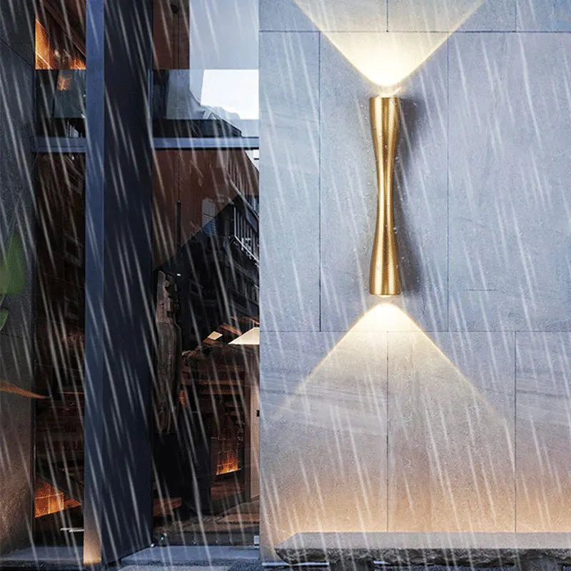 Brushed Gold Up-Down Wall Sconce