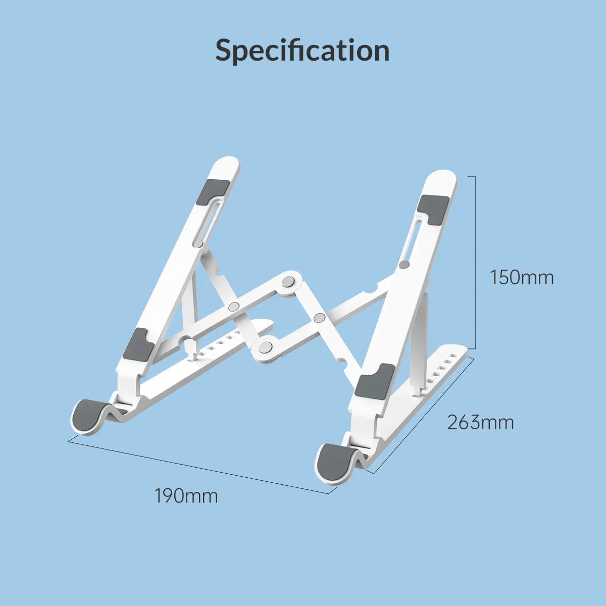 7-Angle Foldable Laptop Riser