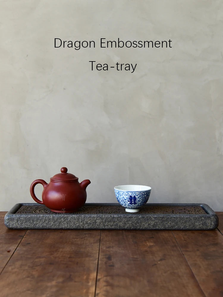 Volcanic Basalt Dragon Tea Tray