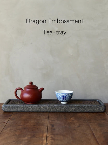 Volcanic Basalt Dragon Tea Tray