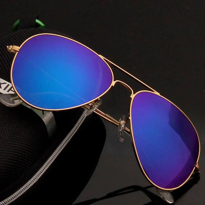 Double Bridge Aviators, UV400 Mirror Lens