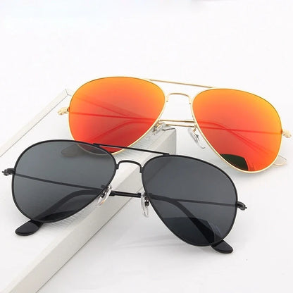 Double Bridge Aviators, UV400 Mirror Lens
