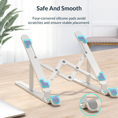 7-Angle Foldable Laptop Riser