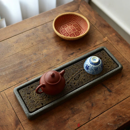 Volcanic Basalt Dragon Tea Tray