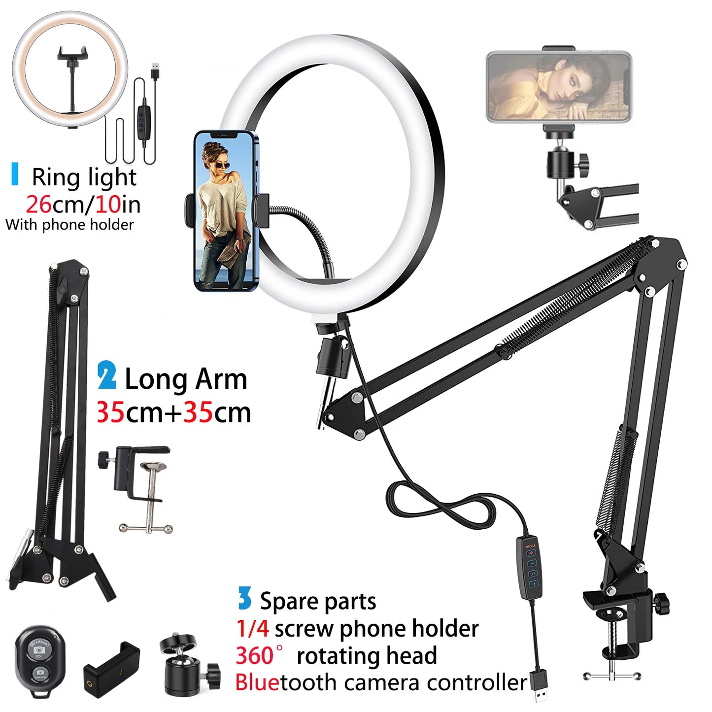 Selfie Ring Light Phone Stand