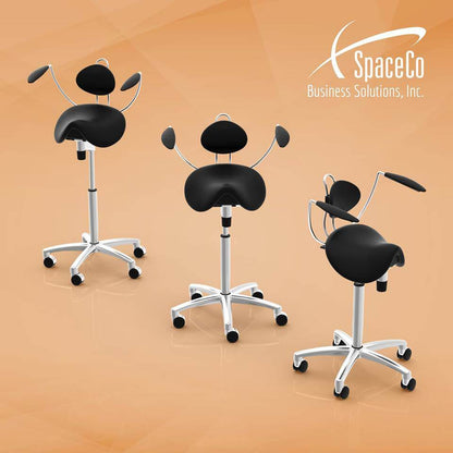 Sit-Stand Saddle Chair or Stool for Better Posture