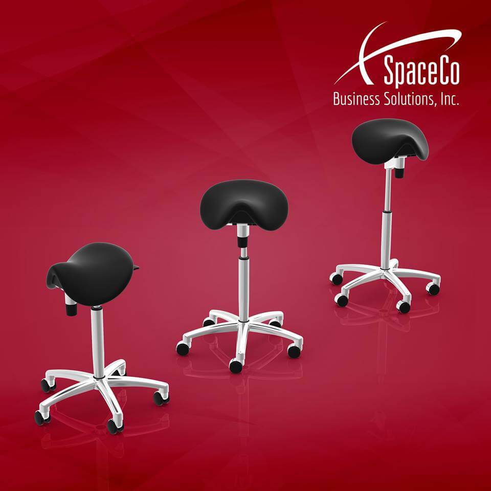 Sit-Stand Saddle Chair or Stool for Better Posture