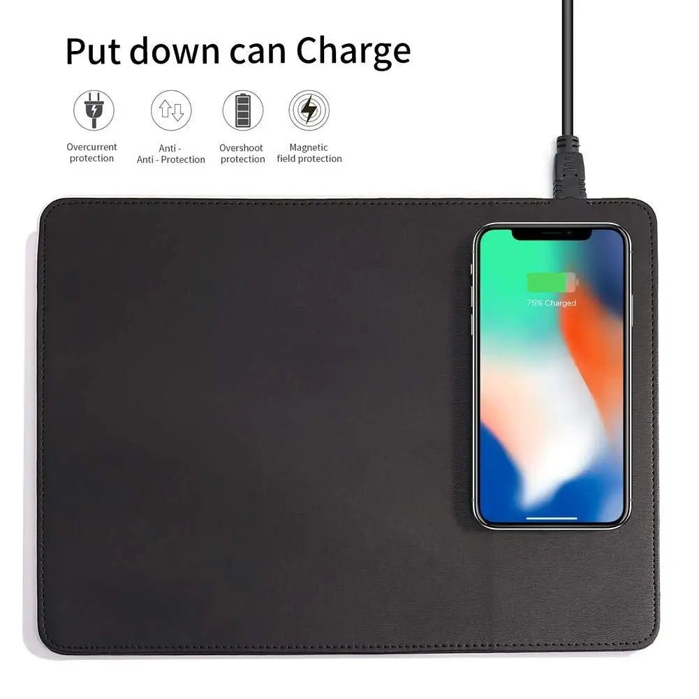 QiPad Wireless Charging Mouse Mat