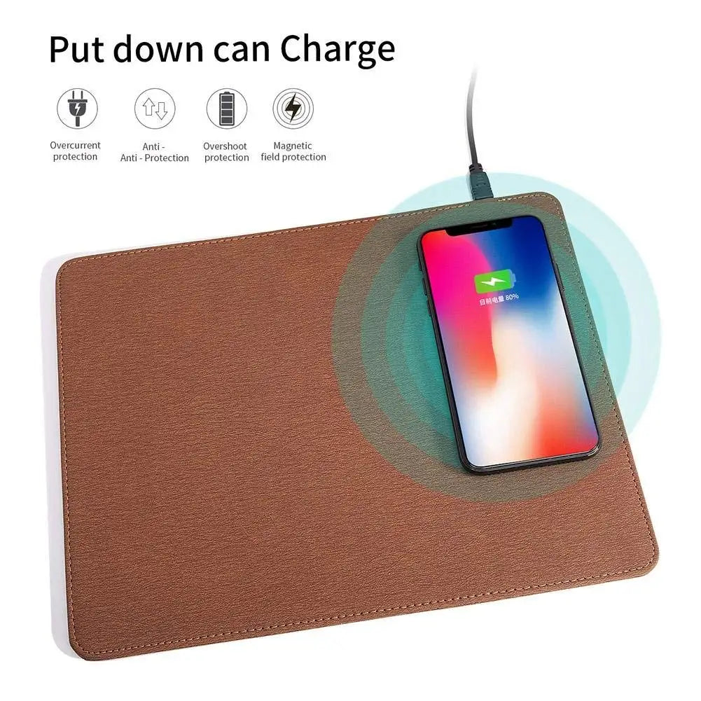 QiPad Wireless Charging Mouse Mat