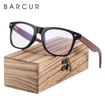 BARCUR Wood Blue Light Glasses