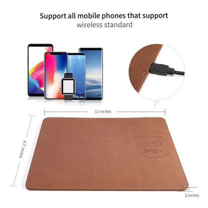 QiPad Wireless Charging Mouse Mat