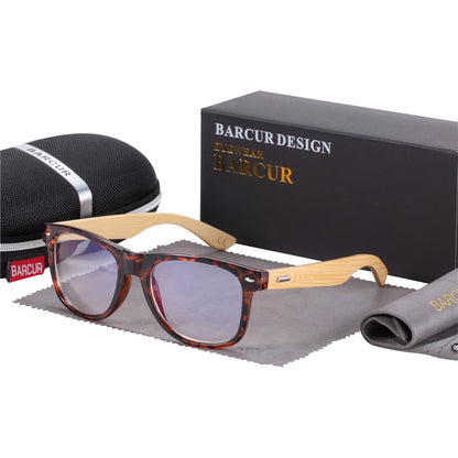 BARCUR Wood Blue Light Glasses