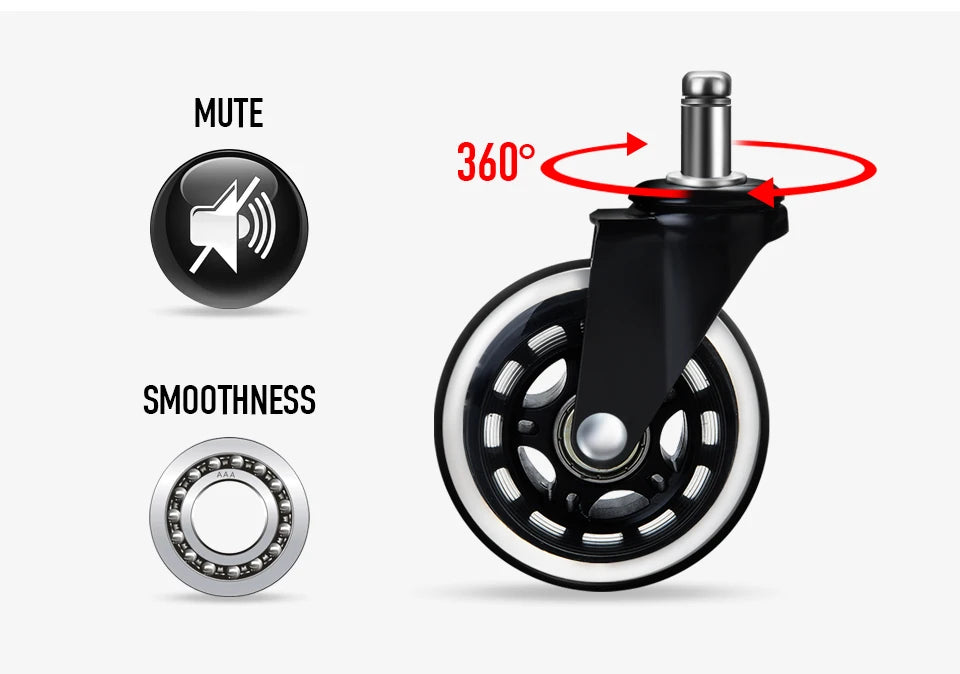 NAIERDI Office Chair Caster Wheels