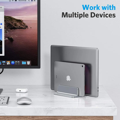 Aluminum Vertical Laptop Stand