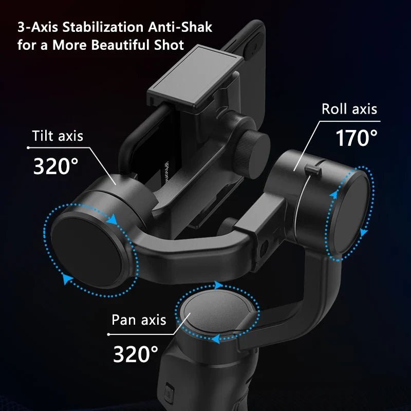 F8 3-Axis Phone Gimbal, Anti-Shake
