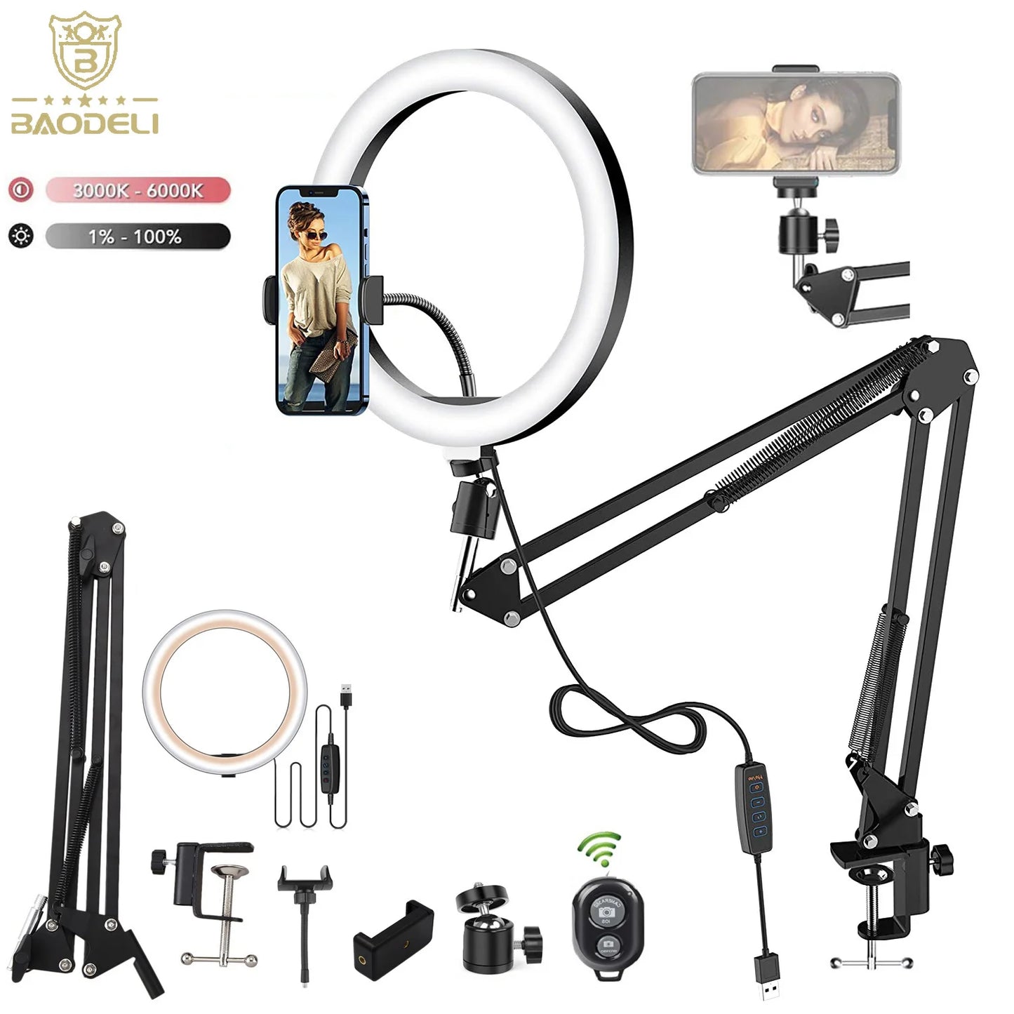 Selfie Ring Light Phone Stand