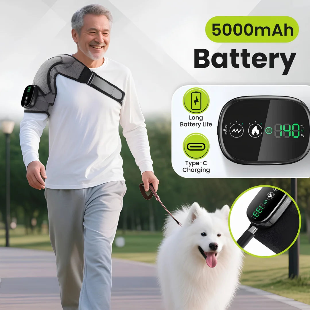Heated Shoulder Brace with Vibration Massage