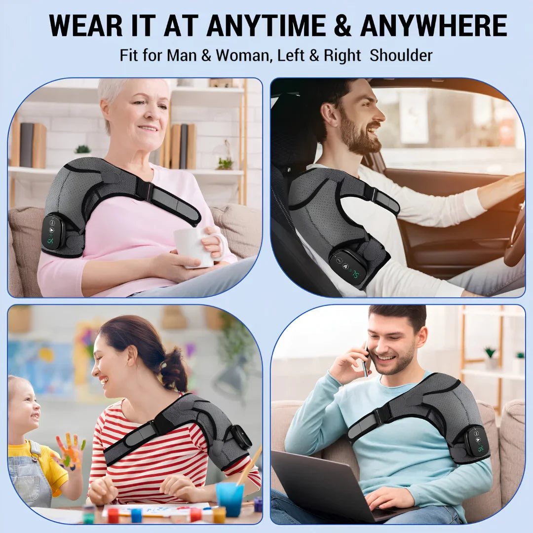 Heated Shoulder Brace with Vibration Massage