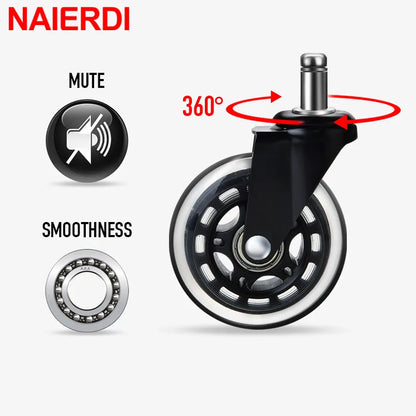 NAIERDI Office Chair Caster Wheels