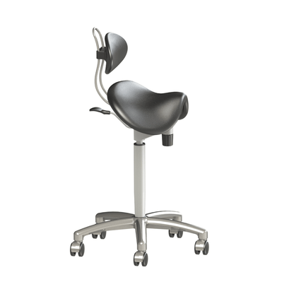 Sit-Stand Saddle Chair  with Back Rest for Better Posture