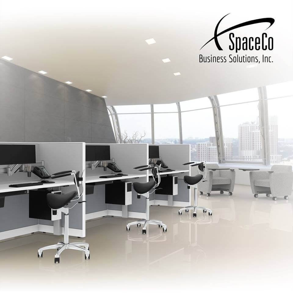 Sit-Stand Saddle Chair  with Back Rest for Better Posture