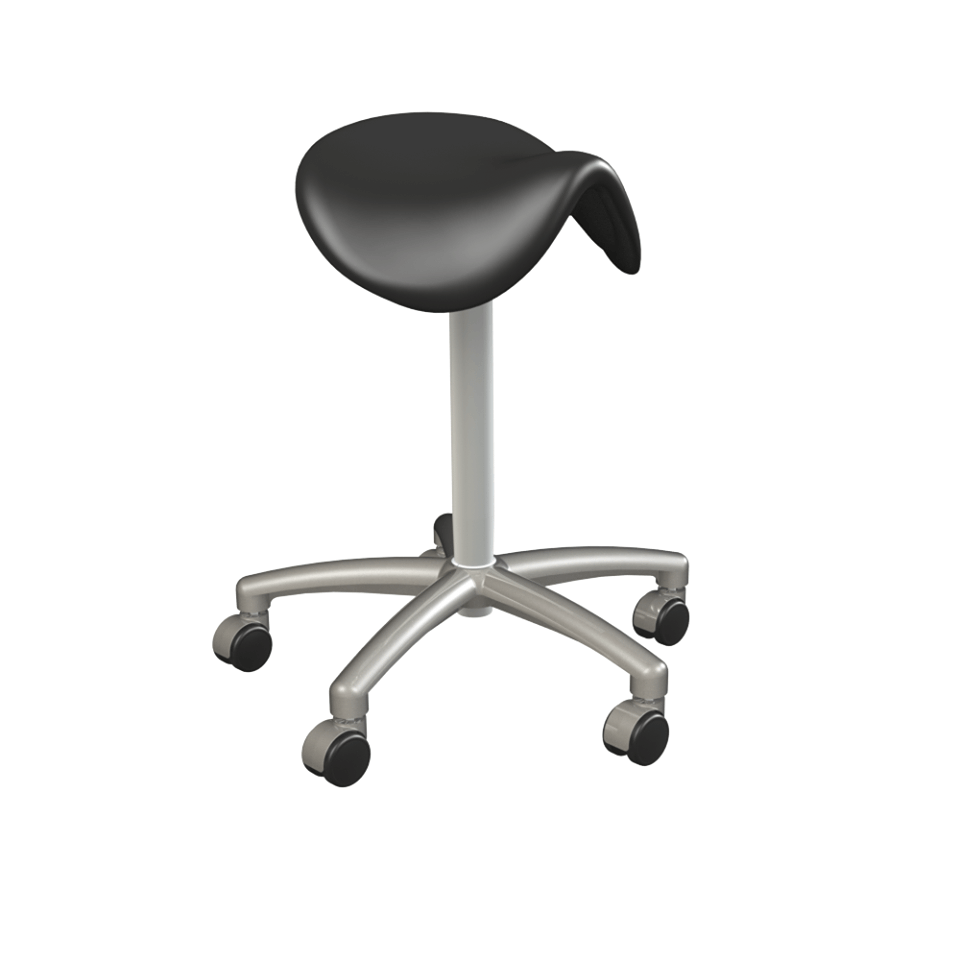 Sit-Stand Saddle Chair  with Back Rest for Better Posture