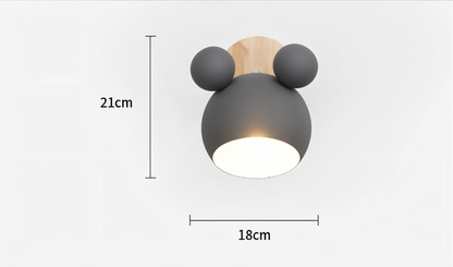 Playful Mouse Wall Lamp for Kids' Rooms