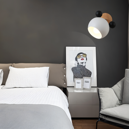 Playful Mouse Wall Lamp for Kids' Rooms