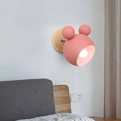 Playful Mouse Wall Lamp for Kids' Rooms