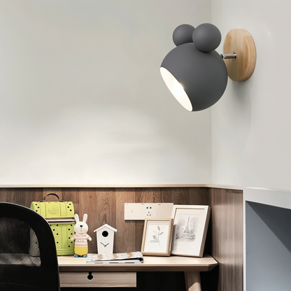 Playful Mouse Wall Lamp for Kids' Rooms