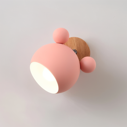 Playful Mouse Wall Lamp for Kids' Rooms